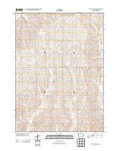Union Center Iowa Historical topographic map, 1:24000 scale, 7.5 X 7.5 Minute, Year 2013