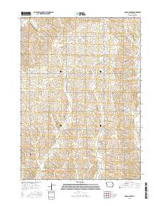 Union Center Iowa Current topographic map, 1:24000 scale, 7.5 X 7.5 Minute, Year 2015
