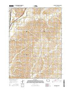 Union Center NW Iowa Current topographic map, 1:24000 scale, 7.5 X 7.5 Minute, Year 2015