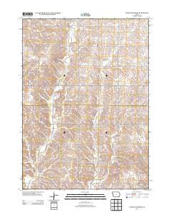Union Center SW Iowa Historical topographic map, 1:24000 scale, 7.5 X 7.5 Minute, Year 2013