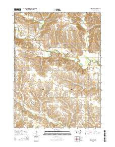 Union Mills Iowa Current topographic map, 1:24000 scale, 7.5 X 7.5 Minute, Year 2015
