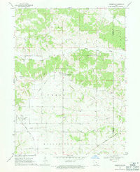 Unionville Iowa Historical topographic map, 1:24000 scale, 7.5 X 7.5 Minute, Year 1968