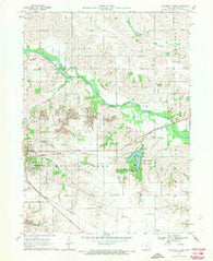 University Park Iowa Historical topographic map, 1:24000 scale, 7.5 X 7.5 Minute, Year 1968