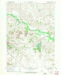 University Park Iowa Historical topographic map, 1:24000 scale, 7.5 X 7.5 Minute, Year 1968