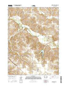 University Park Iowa Current topographic map, 1:24000 scale, 7.5 X 7.5 Minute, Year 2015