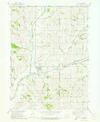 Ute Iowa Historical topographic map, 1:24000 scale, 7.5 X 7.5 Minute, Year 1971
