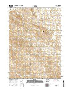 Vail NE Iowa Current topographic map, 1:24000 scale, 7.5 X 7.5 Minute, Year 2015