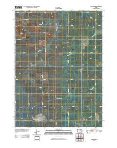 Van Horne Iowa Historical topographic map, 1:24000 scale, 7.5 X 7.5 Minute, Year 2010