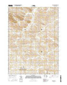 Van Horne Iowa Current topographic map, 1:24000 scale, 7.5 X 7.5 Minute, Year 2015