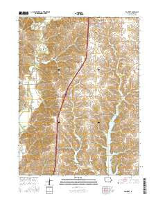 Van Wert Iowa Current topographic map, 1:24000 scale, 7.5 X 7.5 Minute, Year 2015