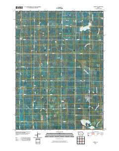 Varina Iowa Historical topographic map, 1:24000 scale, 7.5 X 7.5 Minute, Year 2010