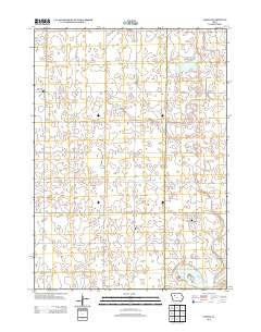 Varina Iowa Historical topographic map, 1:24000 scale, 7.5 X 7.5 Minute, Year 2013