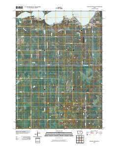 Ventura Heights Iowa Historical topographic map, 1:24000 scale, 7.5 X 7.5 Minute, Year 2010
