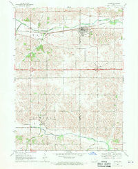 Victor Iowa Historical topographic map, 1:24000 scale, 7.5 X 7.5 Minute, Year 1968