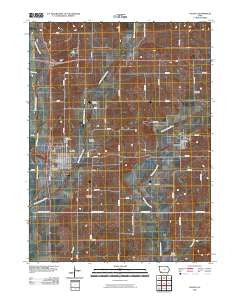 Villisca Iowa Historical topographic map, 1:24000 scale, 7.5 X 7.5 Minute, Year 2010