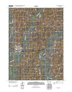 Villisca Iowa Historical topographic map, 1:24000 scale, 7.5 X 7.5 Minute, Year 2013