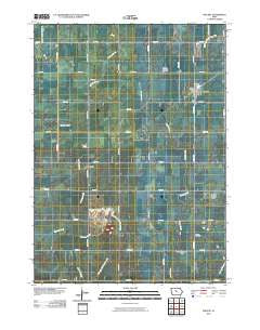 Vincent Iowa Historical topographic map, 1:24000 scale, 7.5 X 7.5 Minute, Year 2010
