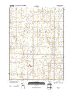 Vincent Iowa Historical topographic map, 1:24000 scale, 7.5 X 7.5 Minute, Year 2013