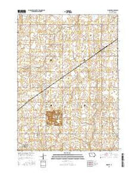 Vincent Iowa Current topographic map, 1:24000 scale, 7.5 X 7.5 Minute, Year 2015