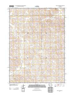 Viola Center Iowa Historical topographic map, 1:24000 scale, 7.5 X 7.5 Minute, Year 2013