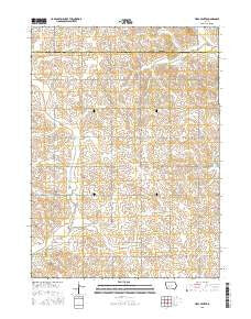 Viola Center Iowa Current topographic map, 1:24000 scale, 7.5 X 7.5 Minute, Year 2015