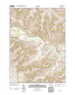 Volga Iowa Historical topographic map, 1:24000 scale, 7.5 X 7.5 Minute, Year 2013