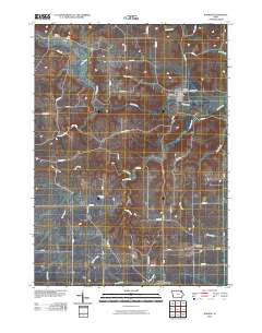 Wadena Iowa Historical topographic map, 1:24000 scale, 7.5 X 7.5 Minute, Year 2010