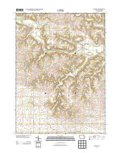 Wadena Iowa Historical topographic map, 1:24000 scale, 7.5 X 7.5 Minute, Year 2013