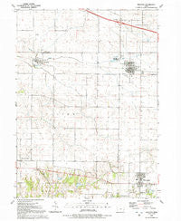 Walcott Iowa Historical topographic map, 1:24000 scale, 7.5 X 7.5 Minute, Year 1991
