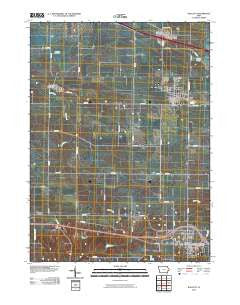 Walcott Iowa Historical topographic map, 1:24000 scale, 7.5 X 7.5 Minute, Year 2010