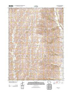 Wallin Iowa Historical topographic map, 1:24000 scale, 7.5 X 7.5 Minute, Year 2013