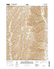 Wallin Iowa Current topographic map, 1:24000 scale, 7.5 X 7.5 Minute, Year 2015