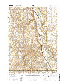 Wallingford Iowa Current topographic map, 1:24000 scale, 7.5 X 7.5 Minute, Year 2015