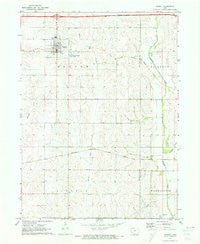 Walnut Iowa Historical topographic map, 1:24000 scale, 7.5 X 7.5 Minute, Year 1971