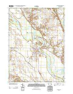 Wapello Iowa Historical topographic map, 1:24000 scale, 7.5 X 7.5 Minute, Year 2013