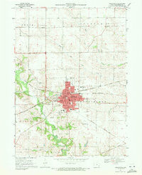 Washington Iowa Historical topographic map, 1:24000 scale, 7.5 X 7.5 Minute, Year 1969