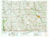 Waterloo Iowa Historical topographic map, 1:250000 scale, 1 X 2 Degree, Year 1954
