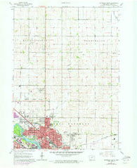 Waterloo North Iowa Historical topographic map, 1:24000 scale, 7.5 X 7.5 Minute, Year 1963