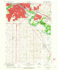 Waterloo South Iowa Historical topographic map, 1:24000 scale, 7.5 X 7.5 Minute, Year 1963