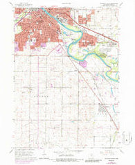 Waterloo South Iowa Historical topographic map, 1:24000 scale, 7.5 X 7.5 Minute, Year 1963