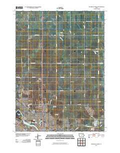 Waterloo North Iowa Historical topographic map, 1:24000 scale, 7.5 X 7.5 Minute, Year 2010