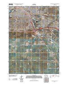Waterloo South Iowa Historical topographic map, 1:24000 scale, 7.5 X 7.5 Minute, Year 2010