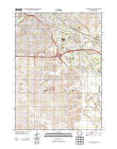 Waterloo South Iowa Historical topographic map, 1:24000 scale, 7.5 X 7.5 Minute, Year 2013