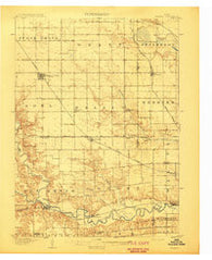 Waukee Iowa Historical topographic map, 1:62500 scale, 15 X 15 Minute, Year 1908