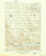 Waukee Iowa Historical topographic map, 1:62500 scale, 15 X 15 Minute, Year 1908