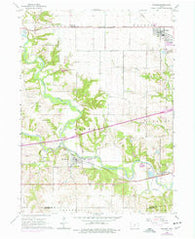 Waukee Iowa Historical topographic map, 1:24000 scale, 7.5 X 7.5 Minute, Year 1965