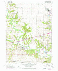 Waukee Iowa Historical topographic map, 1:24000 scale, 7.5 X 7.5 Minute, Year 1965