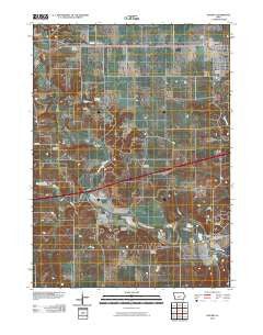 Waukee Iowa Historical topographic map, 1:24000 scale, 7.5 X 7.5 Minute, Year 2010