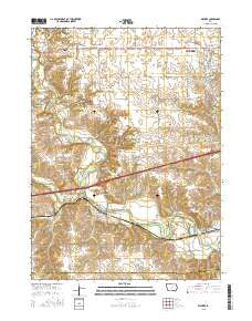 Waukee Iowa Current topographic map, 1:24000 scale, 7.5 X 7.5 Minute, Year 2015