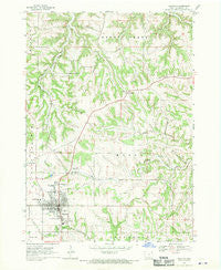 Waukon Iowa Historical topographic map, 1:24000 scale, 7.5 X 7.5 Minute, Year 1968